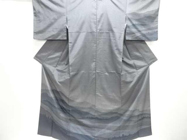 JAPANESE KIMONO / HOMONGI / DORO OSHIMA TSUMUGI